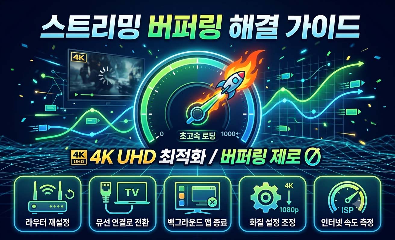 스트리밍 버퍼링 해결 가이드 이미지